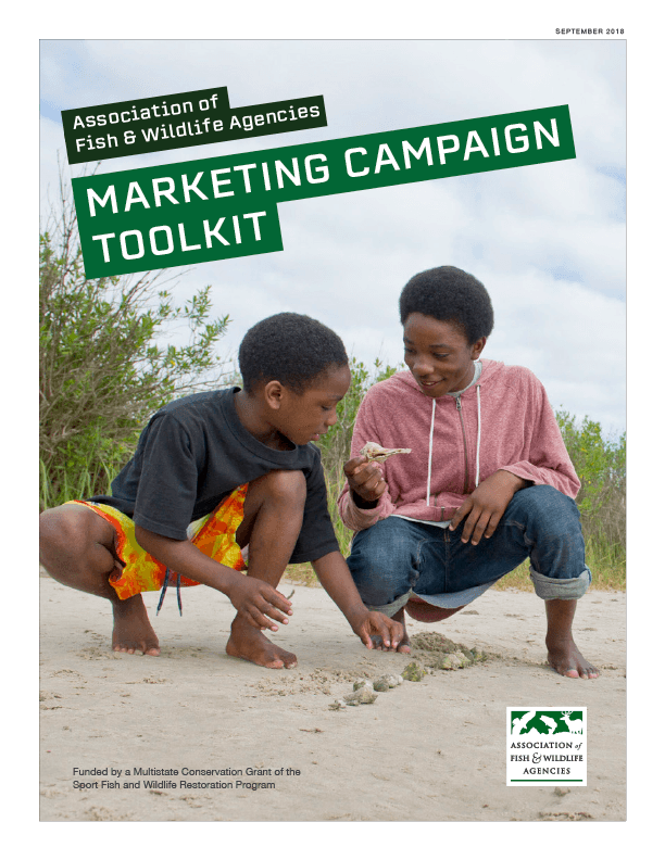 AFWA campaign tool kit cover. Headline text reads, "Marketing Campaign Toolkit."